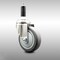 Service Caster 4 Inch 316SS Thermoplastic Rubber Wheel Swivel 3/4 Inch Expanding Stem Caster SCC-SS316EX20S414-TPRB-34 - alternate 1